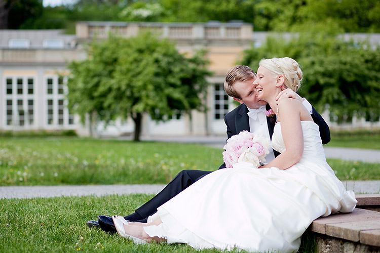 bröllop i Ulriksdals slottsträdgård