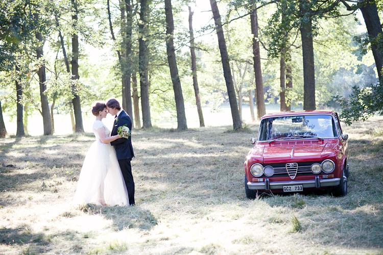 Alfa Romeo på bröllopsplåtning