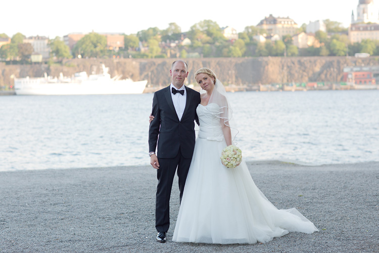 Bröllopsfotografering på Skeppsholmen