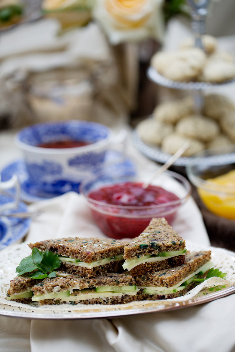 Sandwich Afteroon Tea  fotograferade av matfotograf Jessica Lund